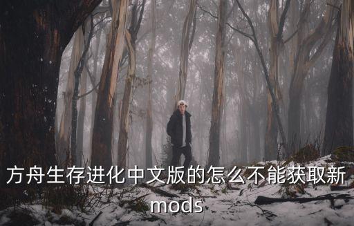 方舟生存进化中文版的怎么不能获取新mods