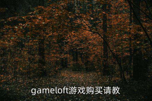 gameloft游戏购买请教