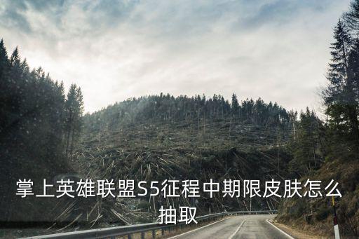 掌上英雄联盟S5征程中期限皮肤怎么抽取