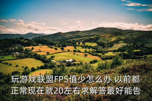 玩游戏联盟FPS值少怎么办 以前都正常现在就20左右求解答最好能告