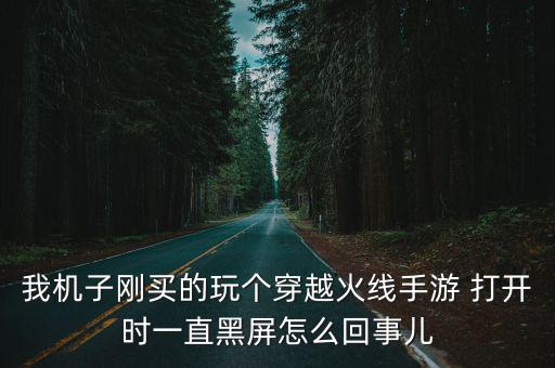 cf手游登录黑屏怎么回事，为什么手游cf进入游戏后黑屏