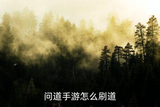 问道手游怎么刷道