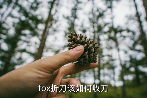 fox折刀该如何收刀