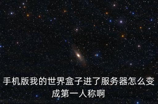 手机版我的世界盒子进了服务器怎么变成第一人称啊