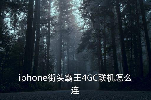 iphone街头霸王4GC联机怎么连