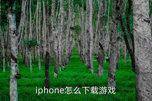 iphone怎么下载游戏