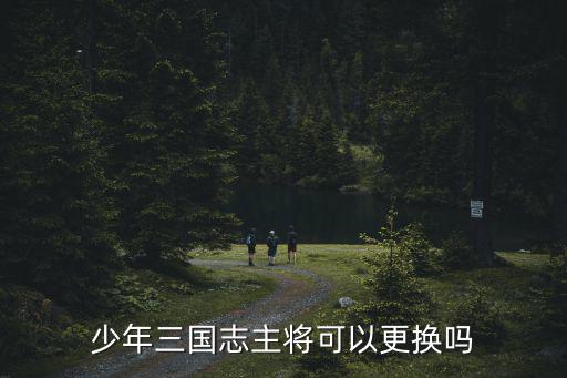 少年三国志主将可以更换吗