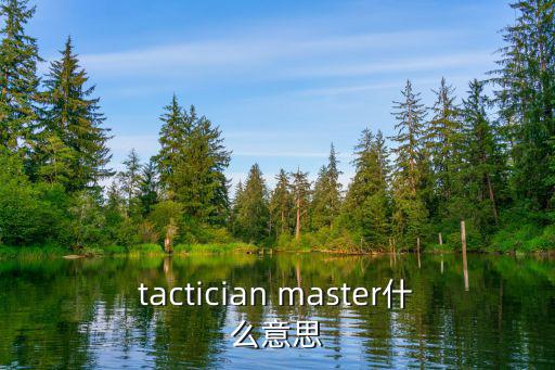 tactician master什么意思