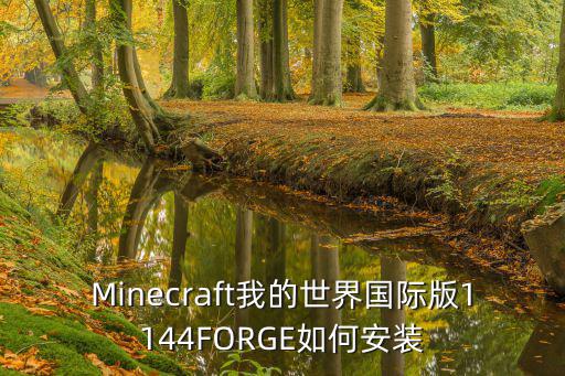 Minecraft我的世界国际版1144FORGE如何安装