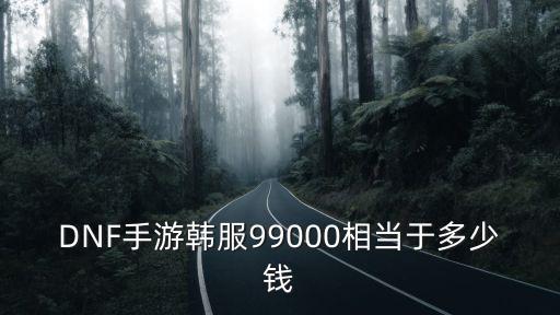 韩服地下城手游充值怎么算的，DNF手游韩服99000相当于多少钱