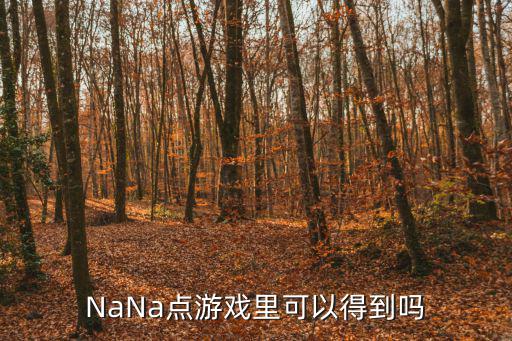 NaNa点游戏里可以得到吗