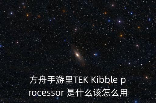 方舟手游里TEK Kibble processor 是什么该怎么用