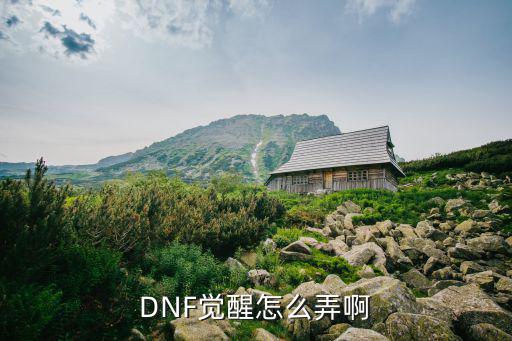 DNF觉醒怎么弄啊