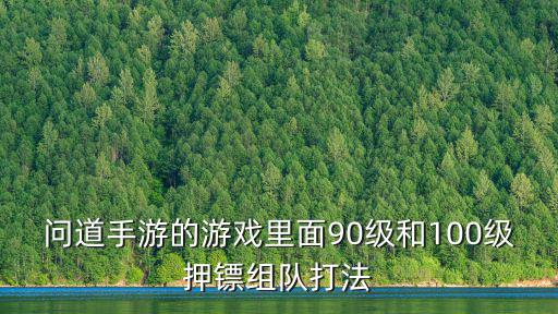 问道手游的游戏里面90级和100级押镖组队打法