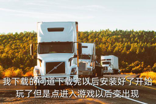 我下载的问道下载完以后安装好了开始玩了但是点进入游戏以后变出现