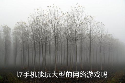 怎么在线玩大型网络手游，l7手机能玩大型的网络游戏吗