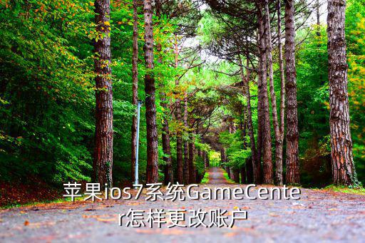 苹果ios7系统GameCenter怎样更改账户