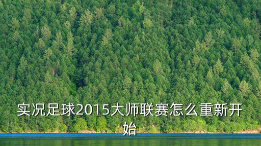 实况足球2015大师联赛怎么重新开始