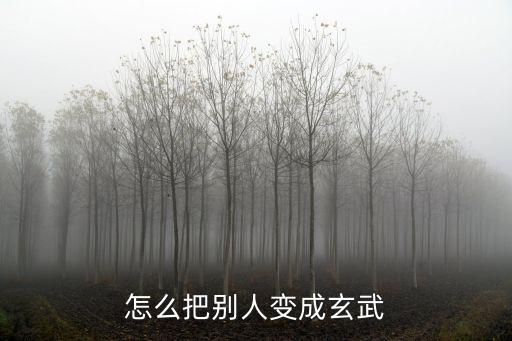 怎么把别人变成玄武