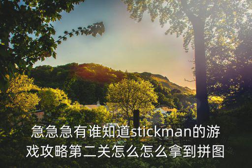 急急急有谁知道stickman的游戏攻略第二关怎么怎么拿到拼图