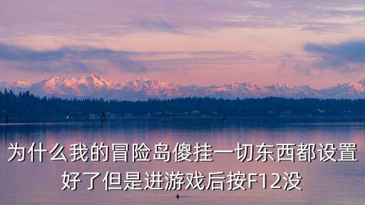 冒险岛手游暴力效果怎么设置，为什么我的冒险岛傻挂一切东西都设置好了但是进游戏后按F12没