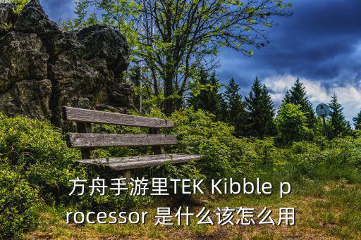 方舟手游里TEK Kibble processor 是什么该怎么用