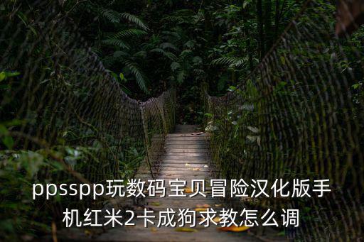 ppsspp玩数码宝贝冒险汉化版手机红米2卡成狗求教怎么调