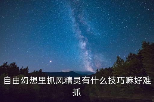 自由幻想里抓风精灵有什么技巧嘛好难抓