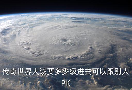 传奇世界大该要多少级进去可以跟别人PK