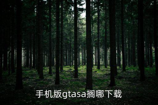 手机版gtasa搁哪下载