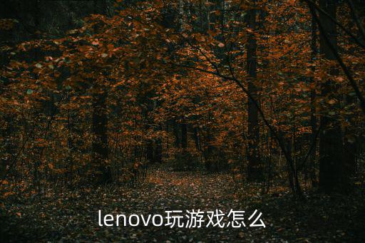 lenovo玩游戏怎么