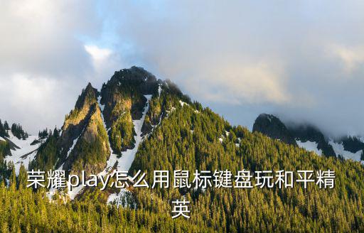 荣耀play怎么用鼠标键盘玩和平精英