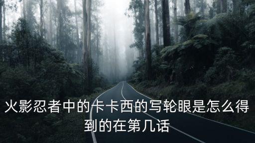 火影忍者中的卡卡西的写轮眼是怎么得到的在第几话