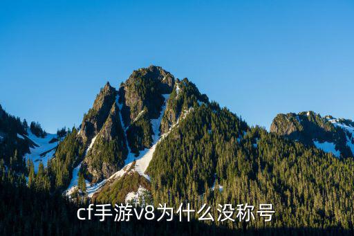 cf手游v8为什么没称号