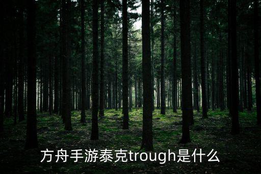 方舟手游泰克trough是什么