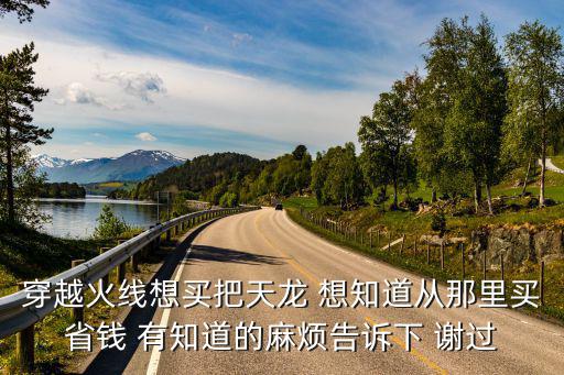 穿越火线想买把天龙 想知道从那里买省钱 有知道的麻烦告诉下 谢过