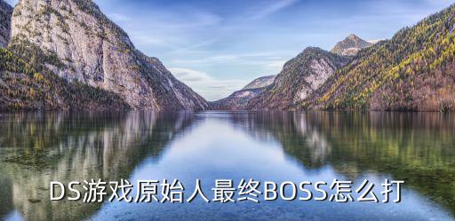 手游原神无相之冰怎么打，DS游戏原始人最终BOSS怎么打