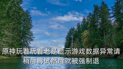 原神玩着玩着老是显示游戏数据异常请稍后再试然后就被强制退