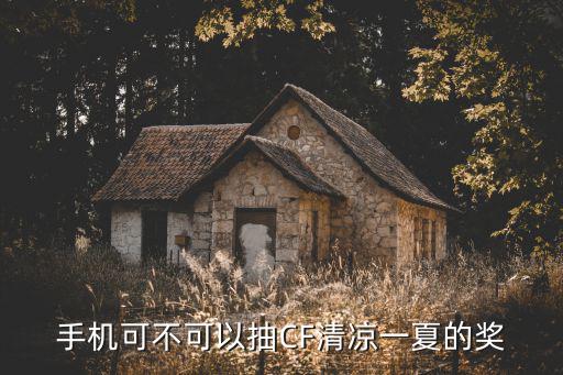 手机可不可以抽CF清凉一夏的奖