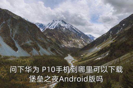 问下华为 P10手机到哪里可以下载堡垒之夜Android版吗