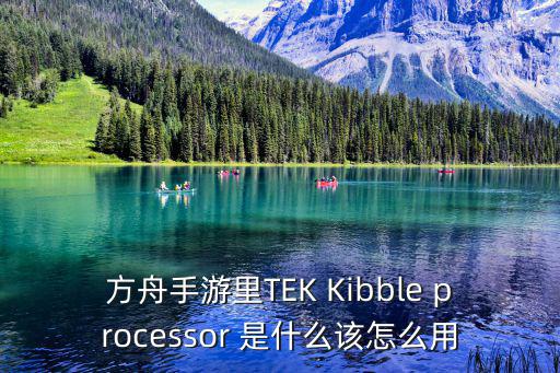 方舟手游里TEK Kibble processor 是什么该怎么用