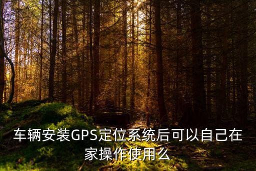 车辆安装GPS定位系统后可以自己在家操作使用么