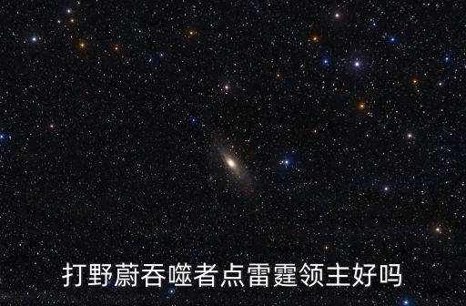 打野蔚吞噬者点雷霆领主好吗