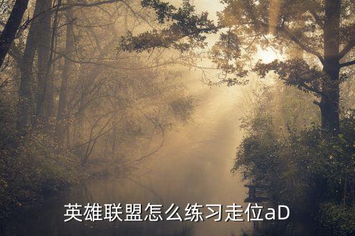 英雄联盟怎么练习走位aD