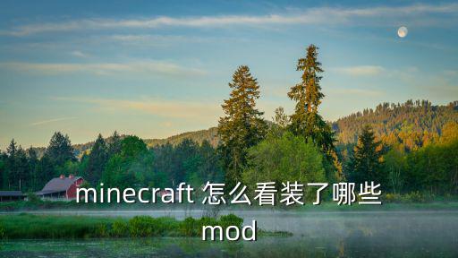 minecraft 怎么看装了哪些mod