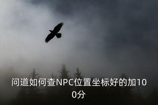 问道如何查NPC位置坐标好的加100分