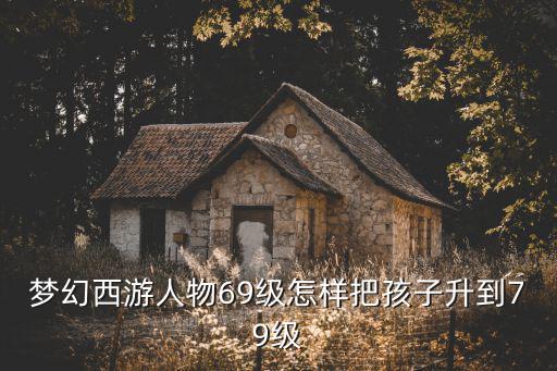 梦幻西游人物69级怎样把孩子升到79级