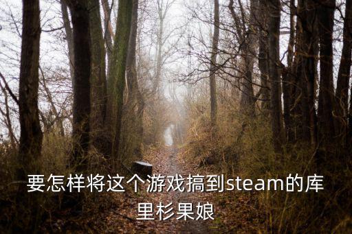 要怎样将这个游戏搞到steam的库里杉果娘