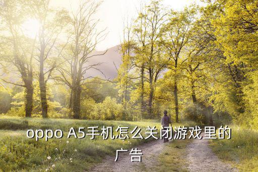 oppo A5手机怎么关闭游戏里的广告