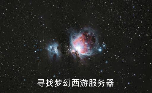 寻找梦幻西游服务器